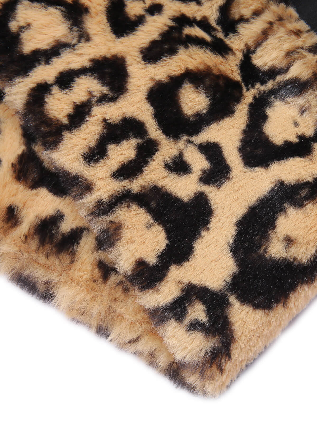 Schwarzes 1960er Leopard Plüsch V-Ausschnitt Bleistiftkleid - Image 10