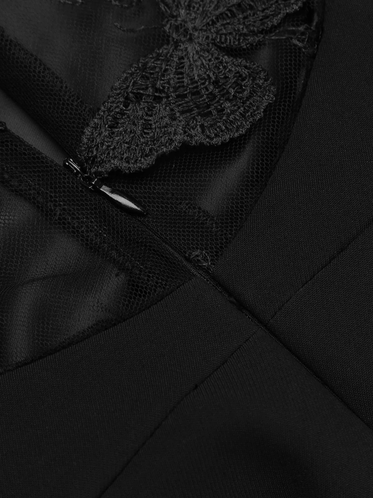 [Vorverkauf] Schwarz 1960er Schmetterling Rückenfrei Bleistift Kleid - Image 13