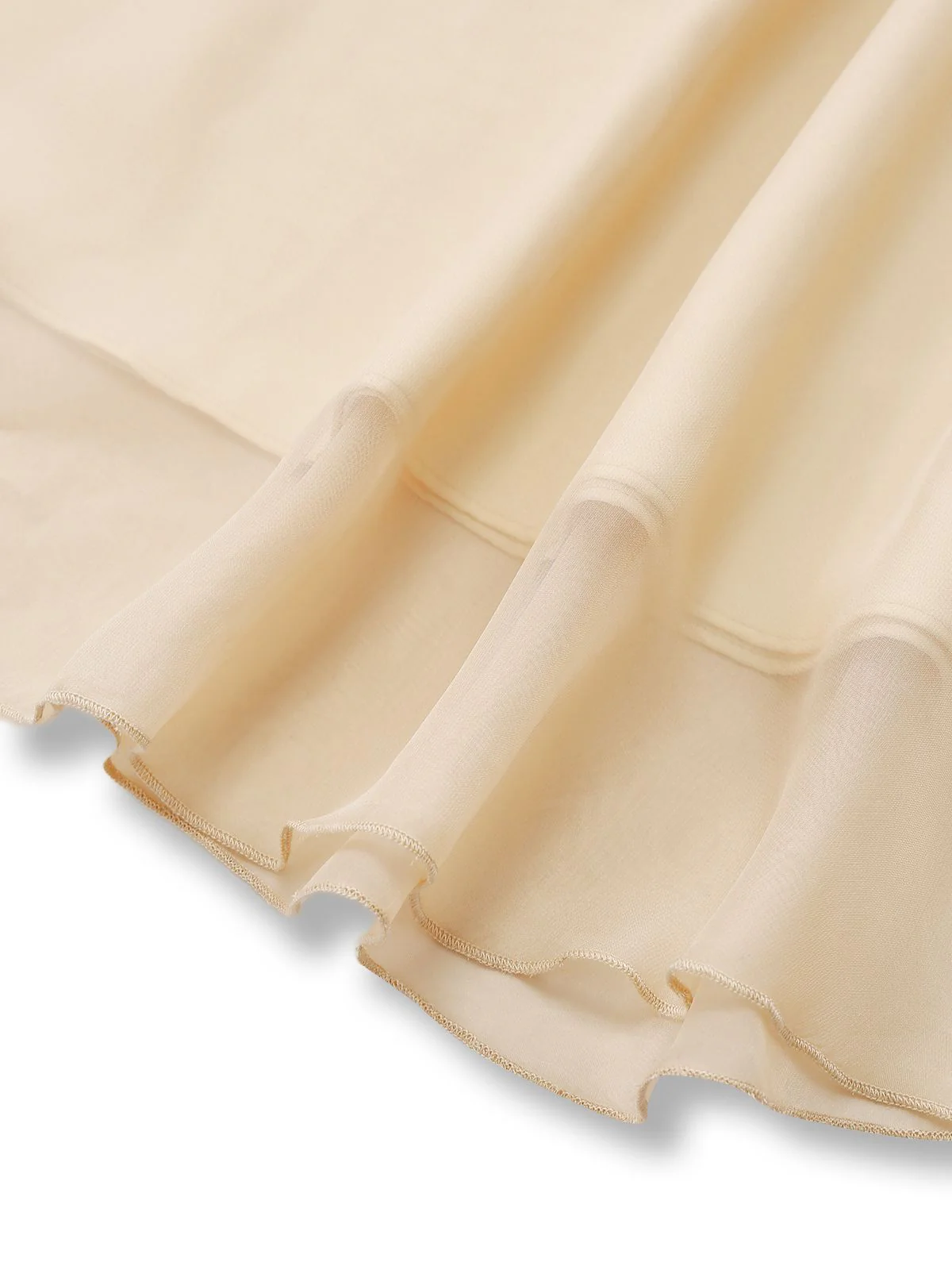 Sekt 1950er Satin Tüll Cocktail Kleid - Image 7