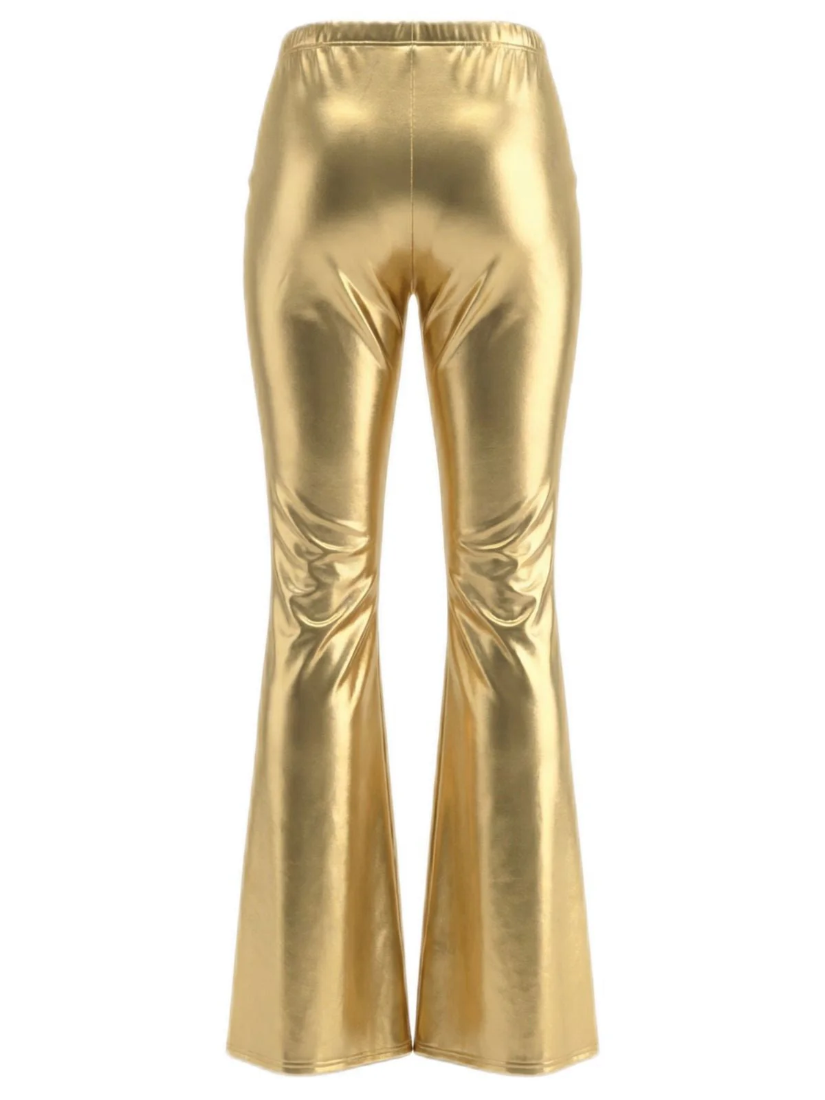 Silber 1970er Karneval Disco Ausgestellt Bein Hose - Image 3