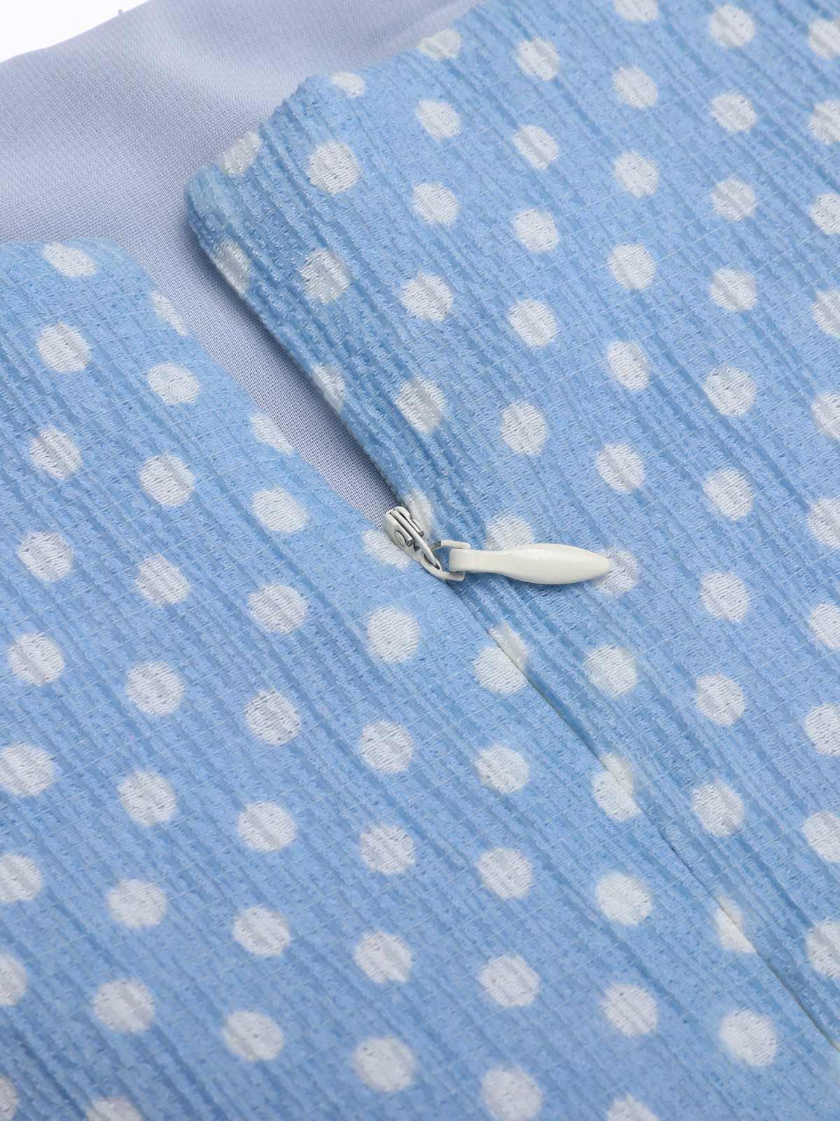 Grün 1950er Tupfen Trägern Swing Kleid - Image 9