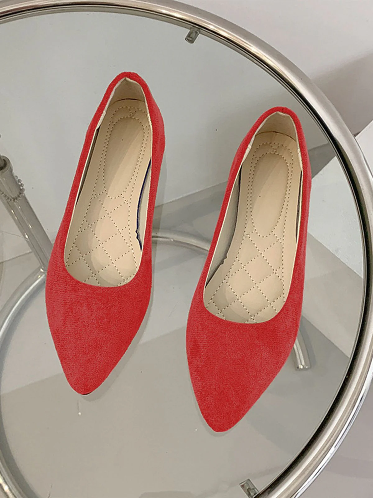 Slip-On Loafers Spitze Zehenpartie Flache Schuhe - Image 4