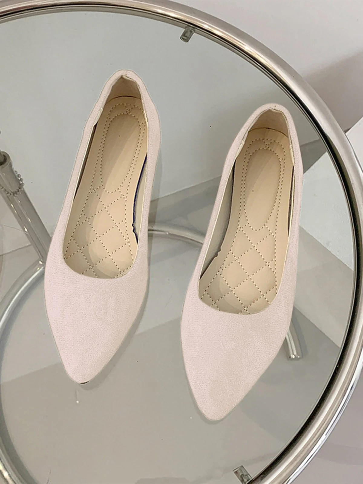 Slip-On Loafers Spitze Zehenpartie Flache Schuhe - Image 5