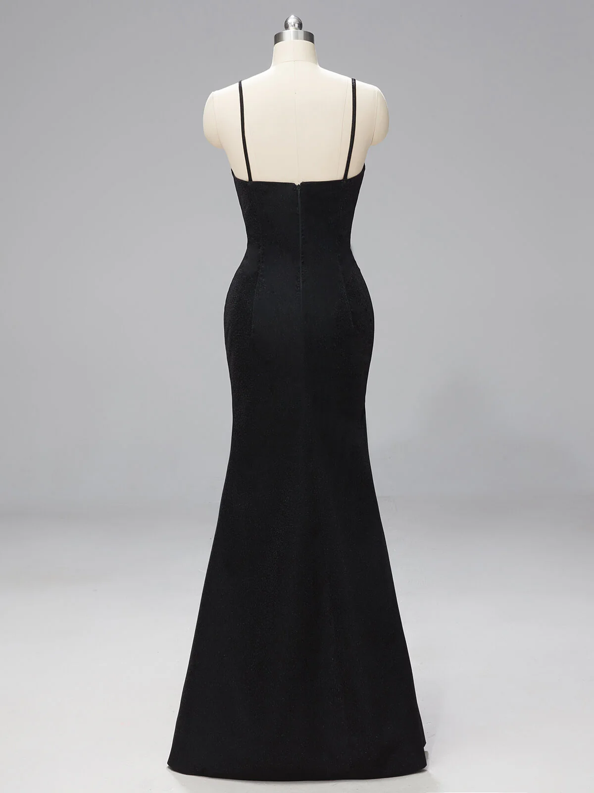 SPAGHETTI TRÄGER BRAUTJUNGFER MAXI KLEID - Image 3