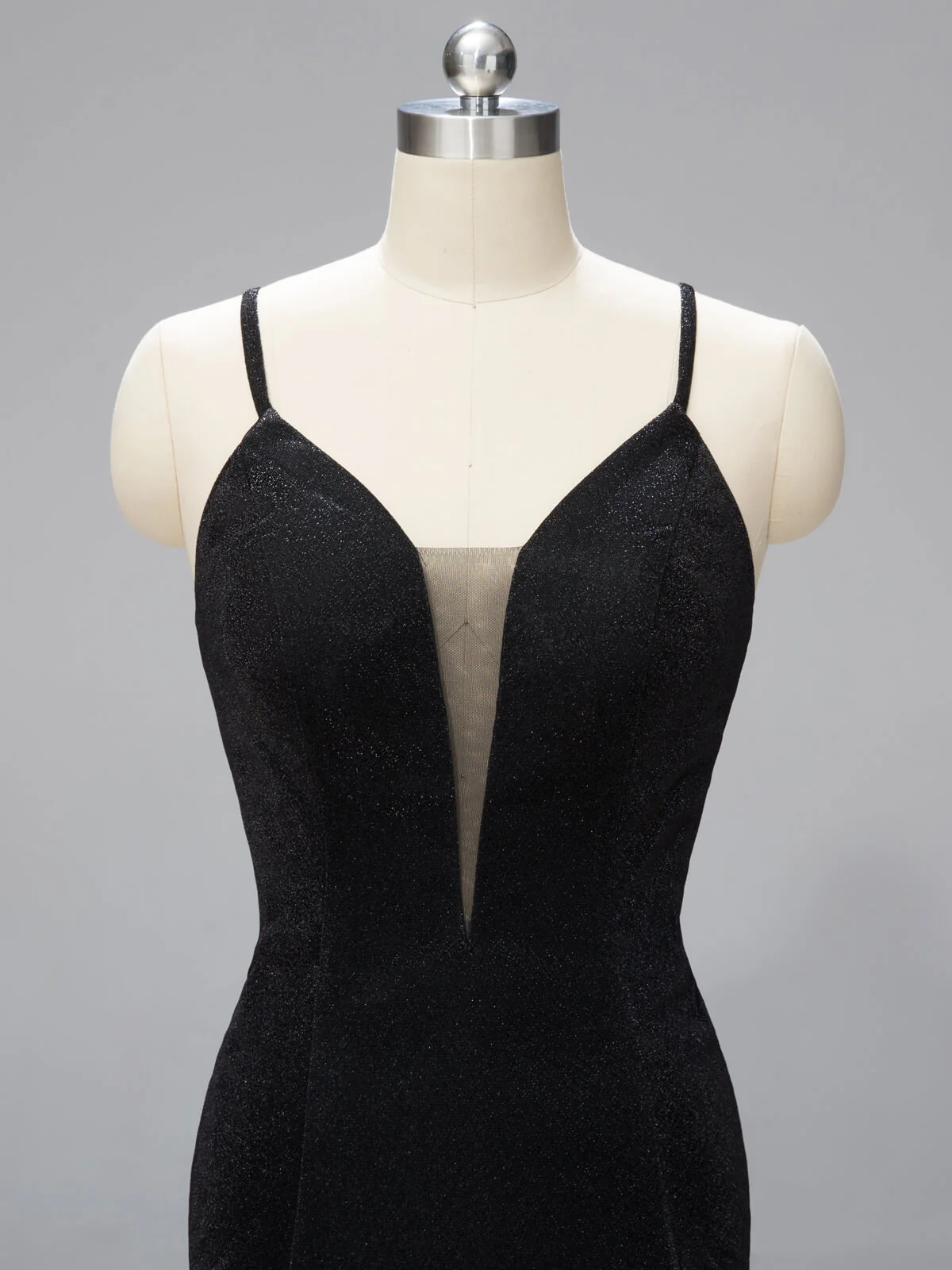 SPAGHETTI TRÄGER BRAUTJUNGFER MAXI KLEID - Image 4