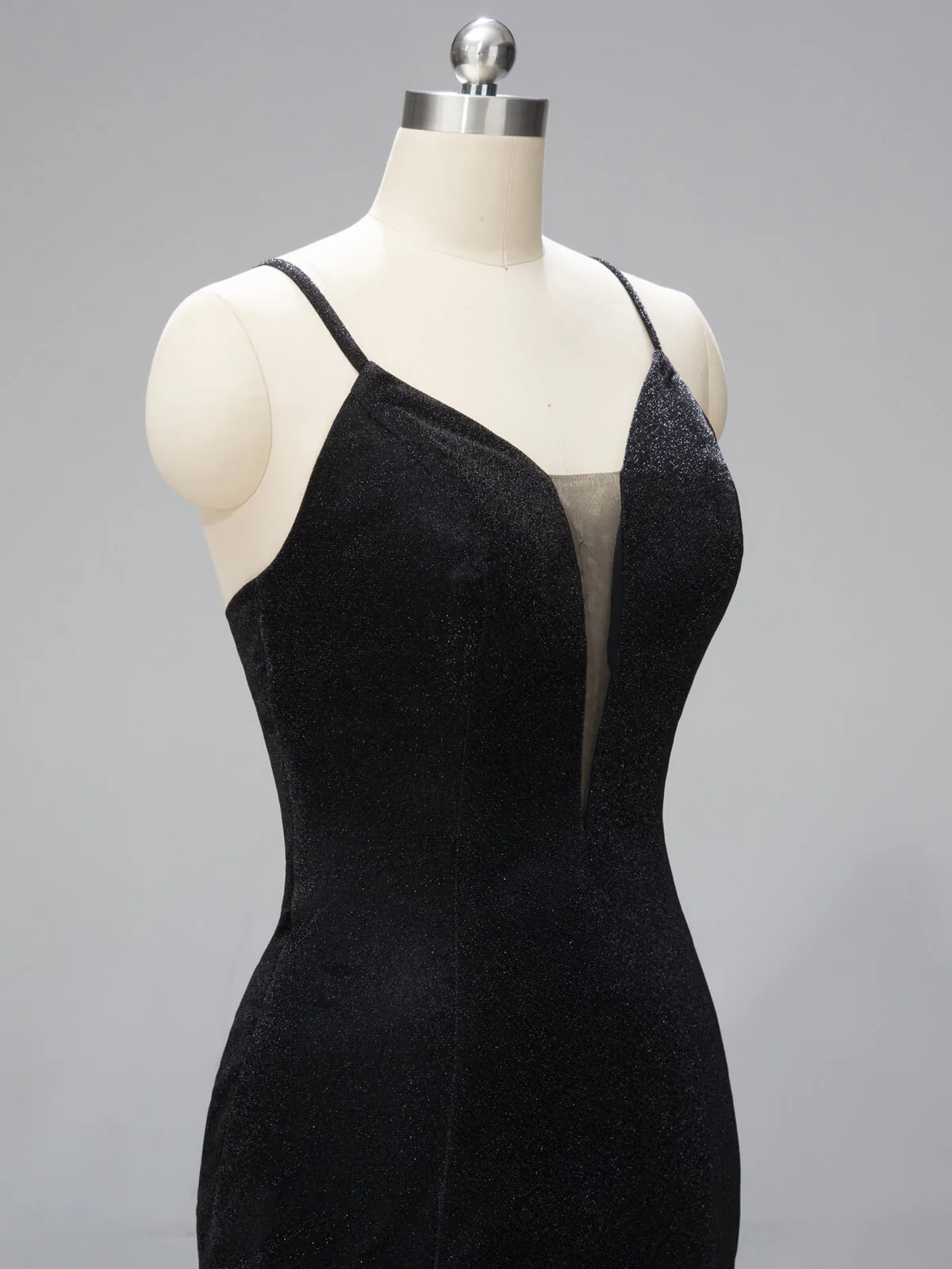 SPAGHETTI TRÄGER BRAUTJUNGFER MAXI KLEID - Image 5