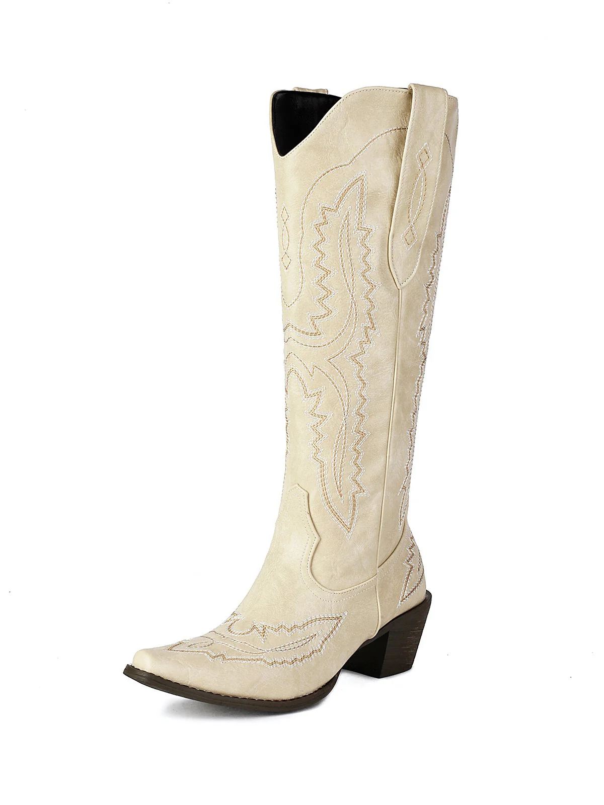 Spitz Bestickt Cowboy Knee-High Stiefel - Image 10