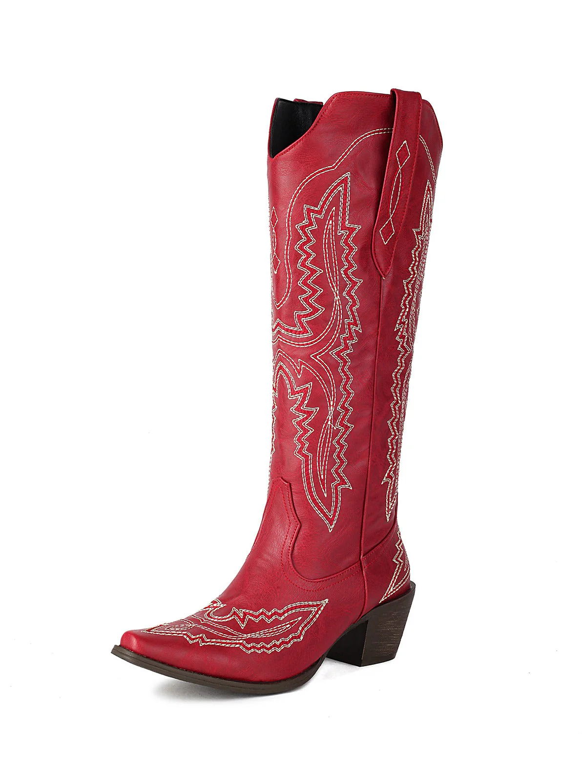Spitz Bestickt Cowboy Knee-High Stiefel - Image 19