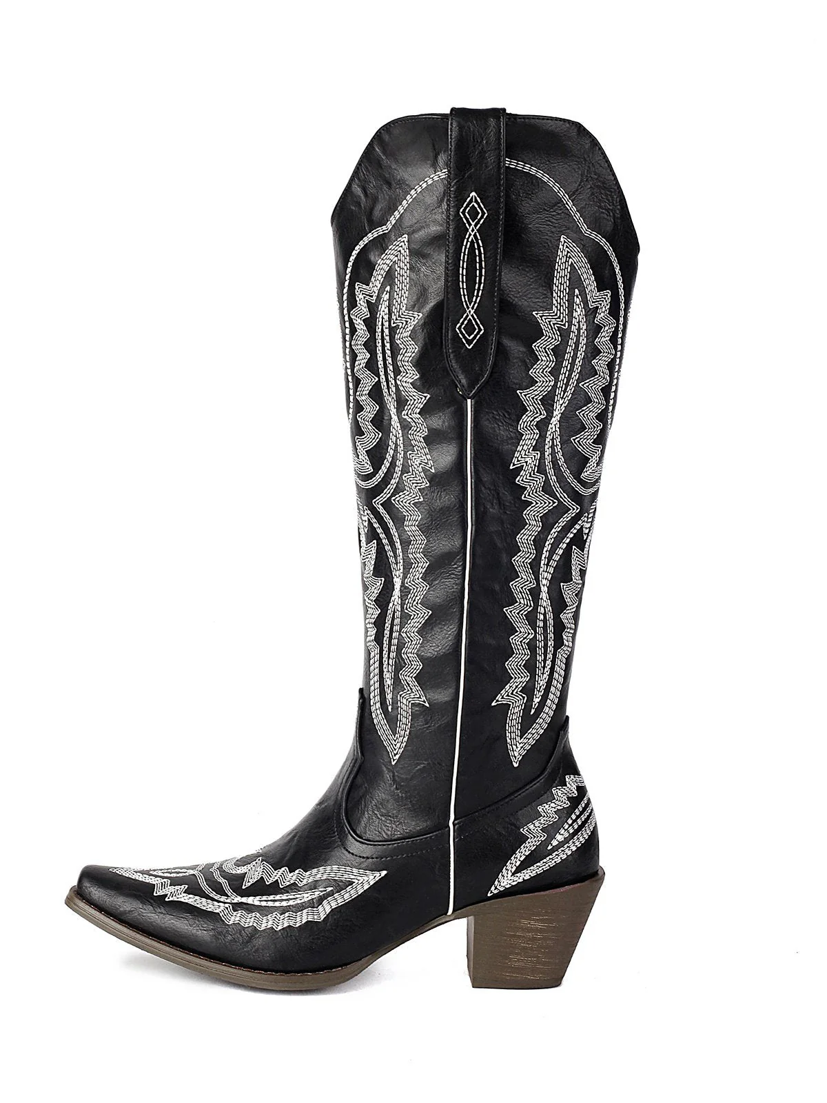 Spitz Bestickt Cowboy Knee-High Stiefel - Image 6