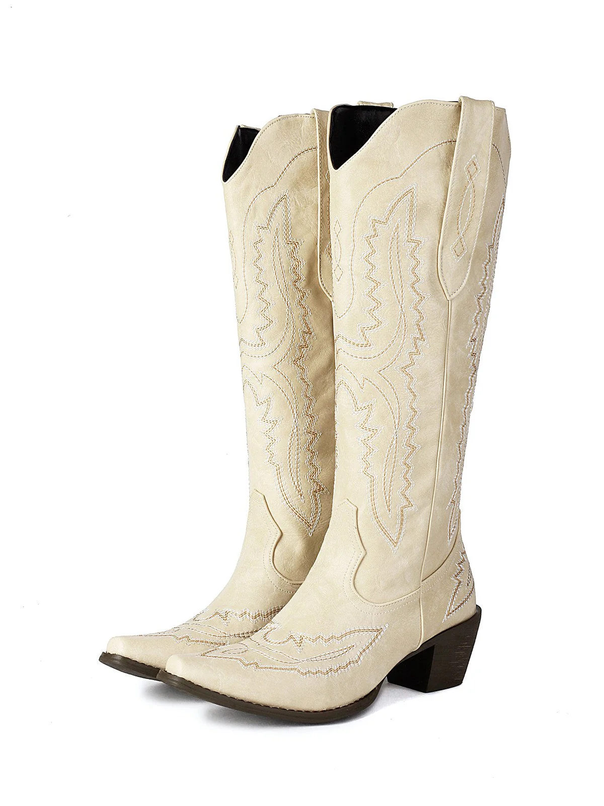 Spitz Bestickt Cowboy Knee-High Stiefel - Image 9