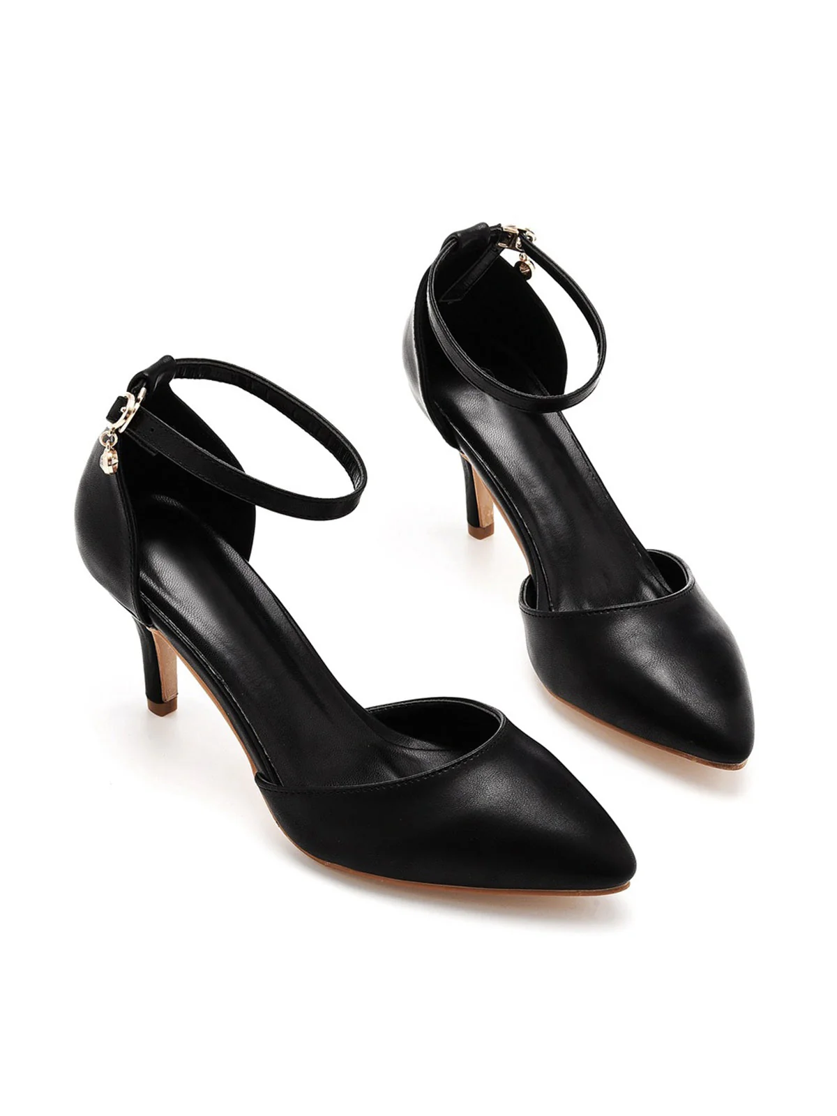 Spitze Leder Stilettoabsatz Schuhe - Image 2