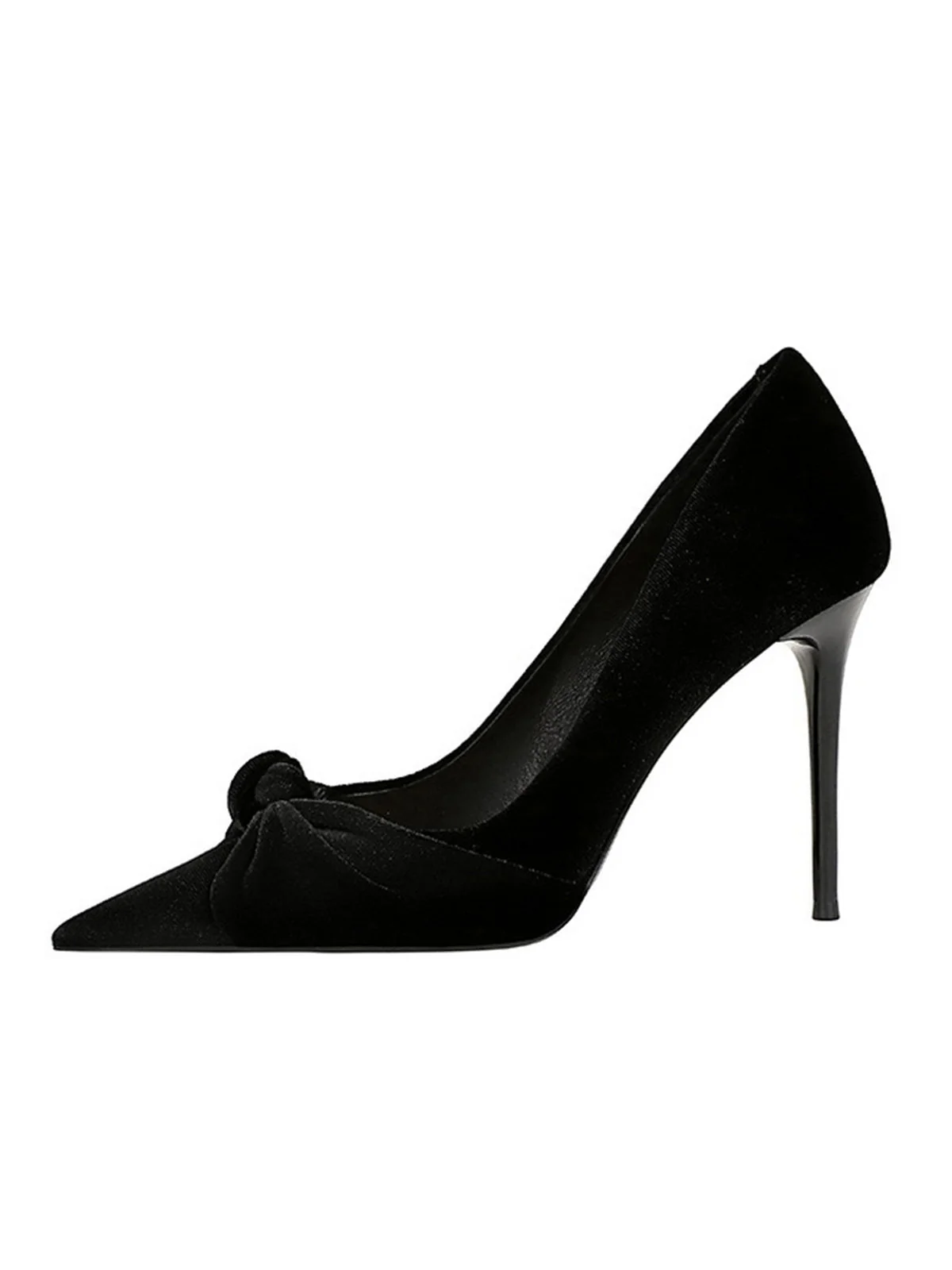 Spitze Samt Stilettos Heels Schuhe - Image 11
