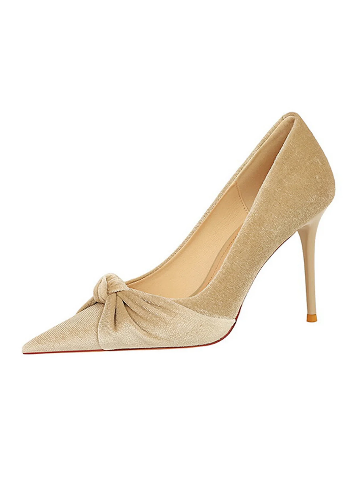Spitze Samt Stilettos Heels Schuhe - Image 2
