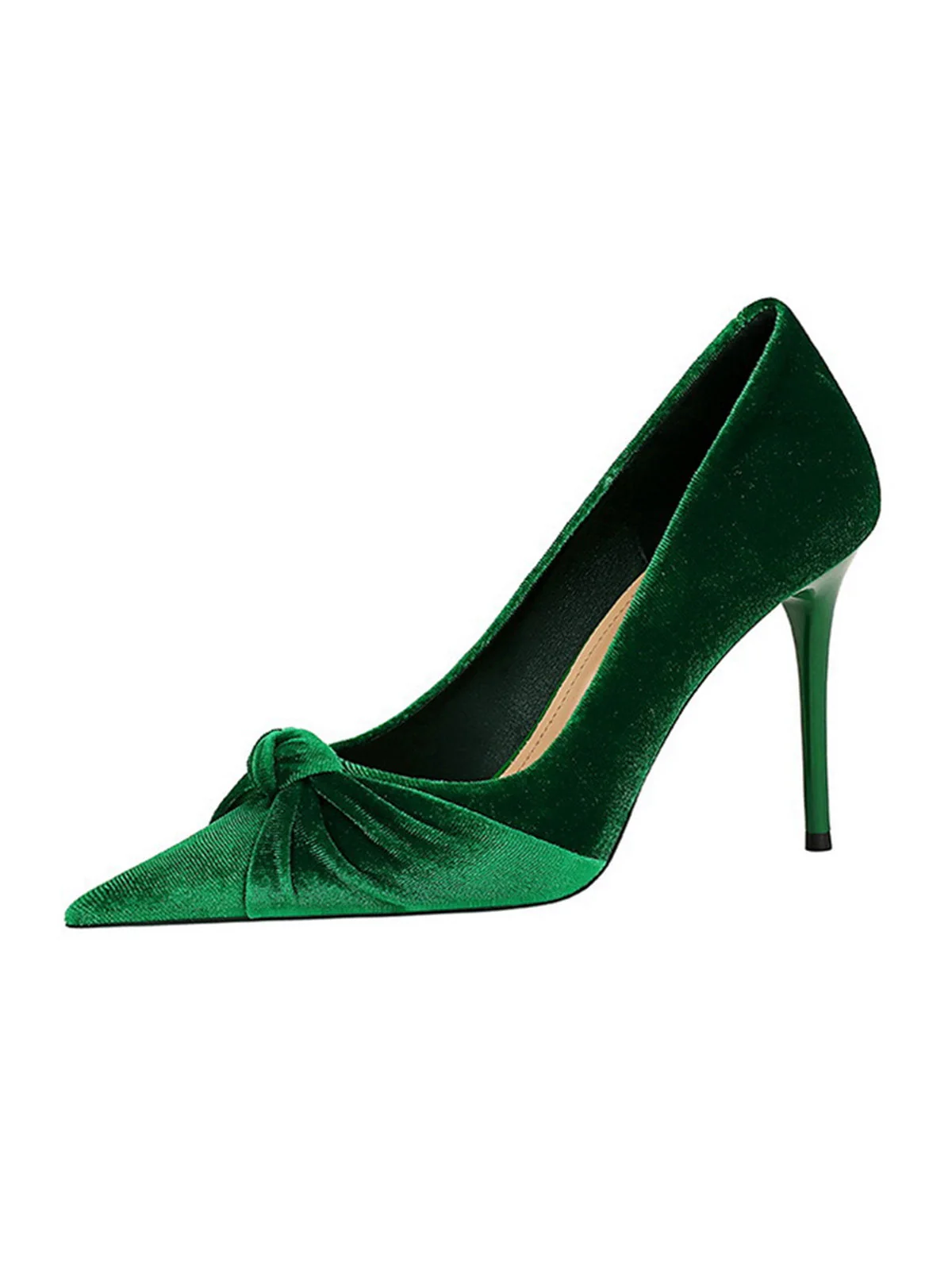 Spitze Samt Stilettos Heels Schuhe - Image 3