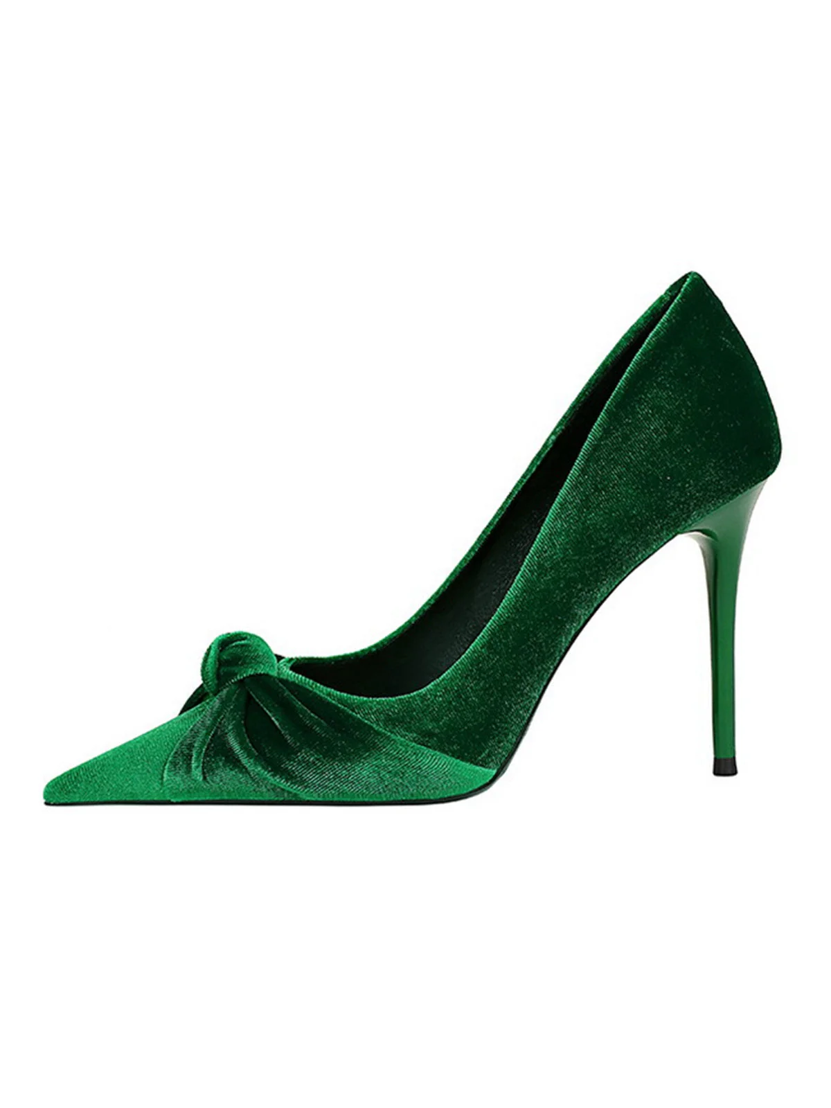 Spitze Samt Stilettos Heels Schuhe - Image 7
