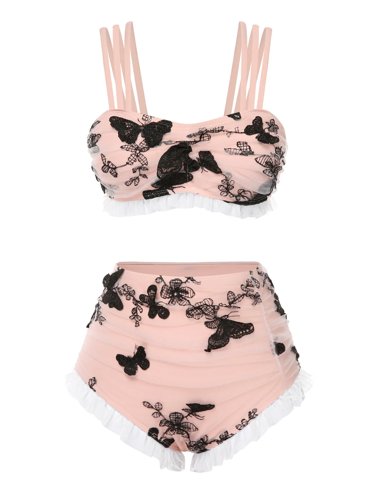 1950er Spitze Erdbeere Cami Tankini Set - Image 10