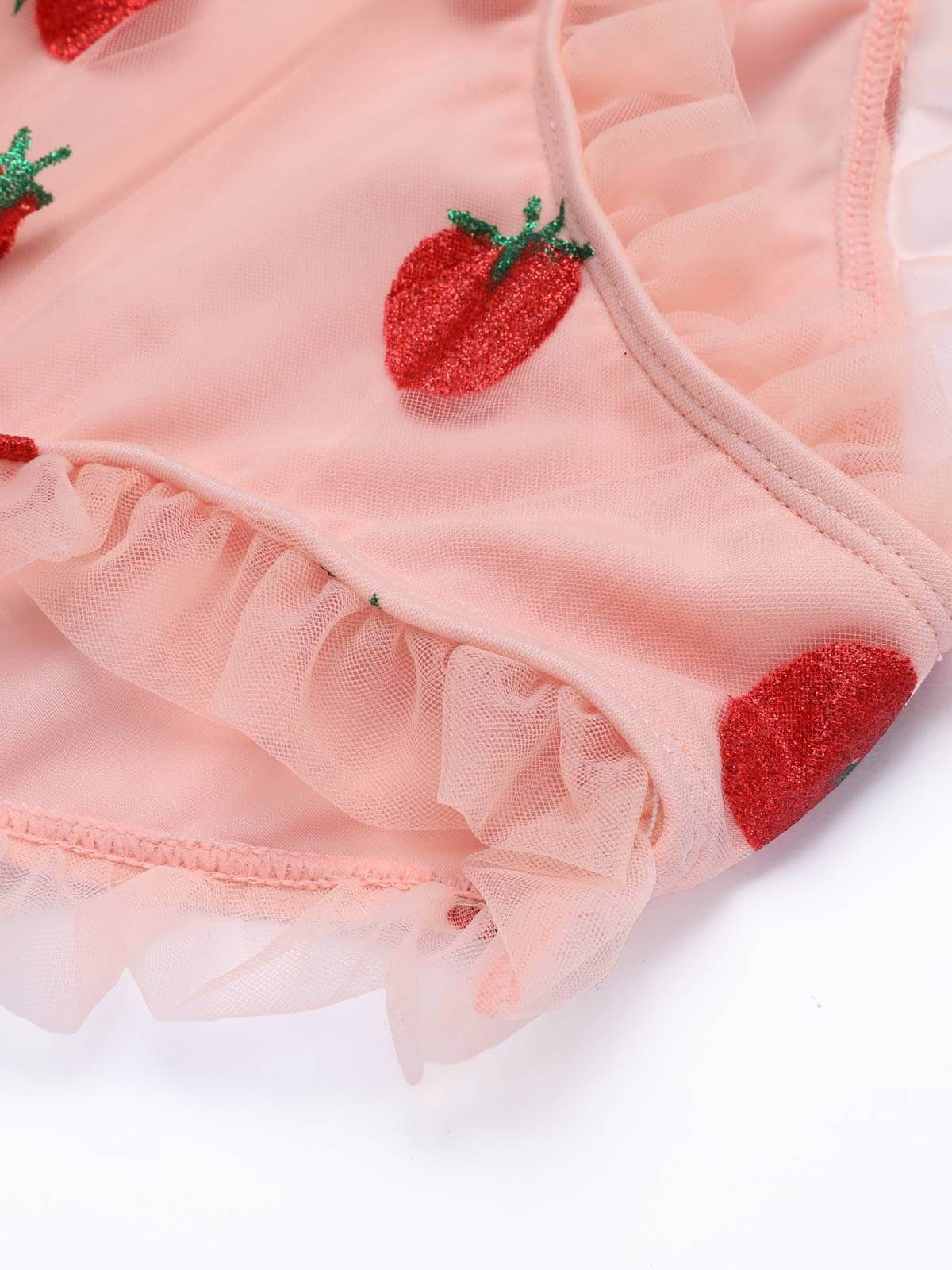 1950er Spitze Erdbeere Cami Tankini Set - Image 9