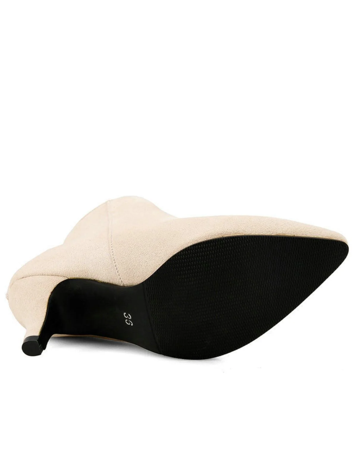 Stilettoabsatz Wildleder Spitze High Heels - Image 5