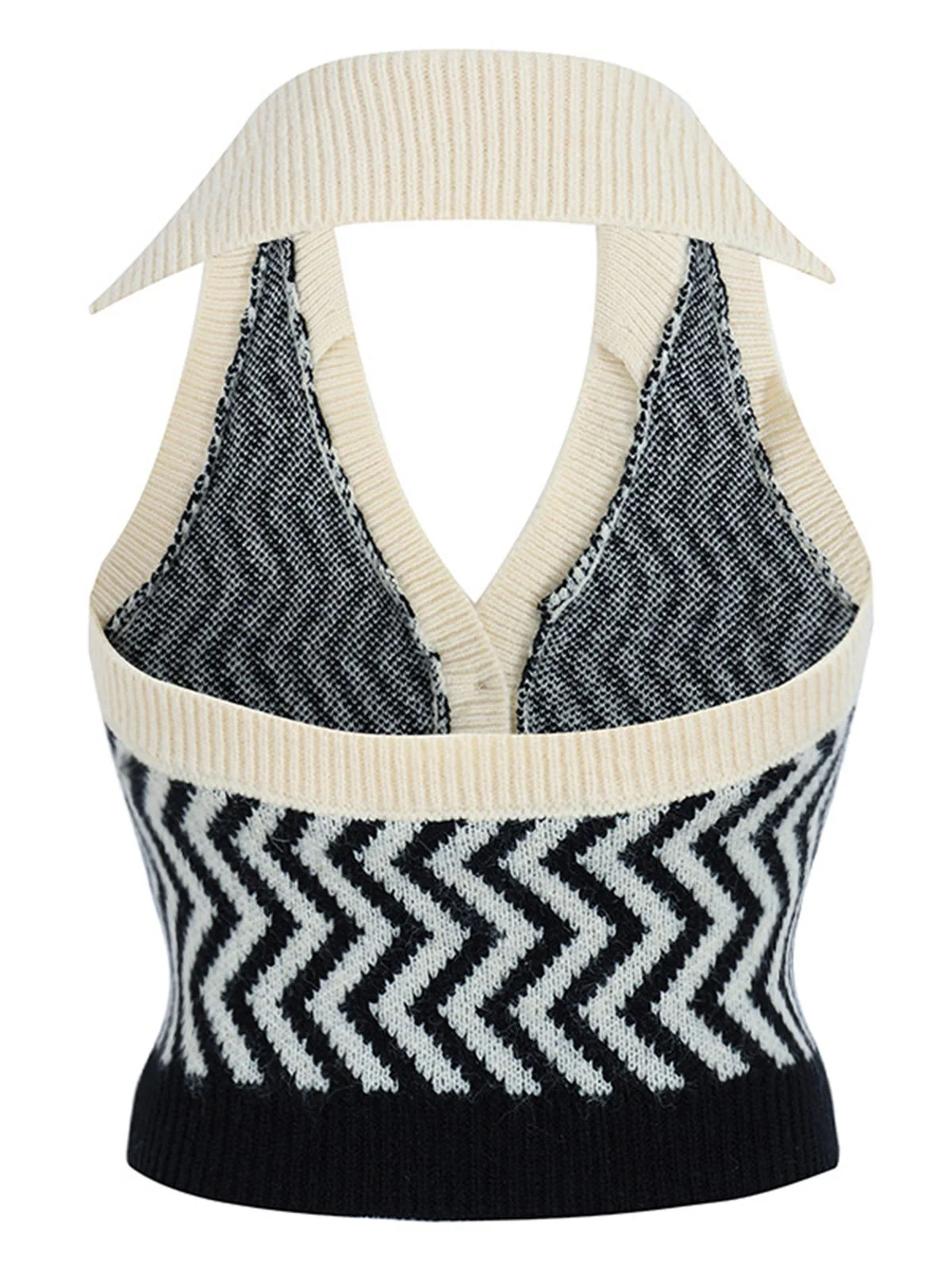 STREIFEN STRICKANLEITUNG NECKHOLDER TOP - Image 3