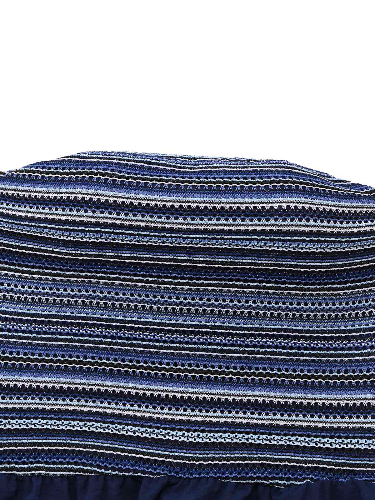 Tiefblau 1950er Streifen Bandeau Jumpsuit - Image 3