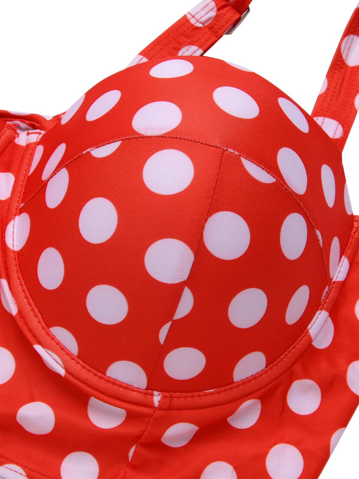 [Übergröße] 1930er Polka Dot Strapsen Badeanzug Set - Image 12