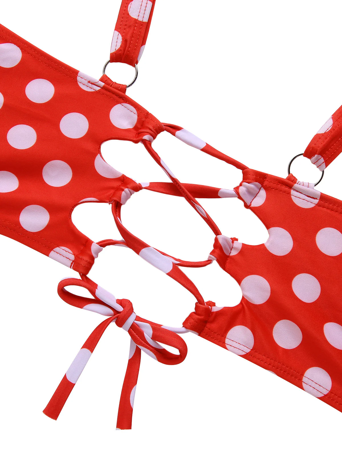 [Übergröße] 1930er Polka Dot Strapsen Badeanzug Set - Image 13