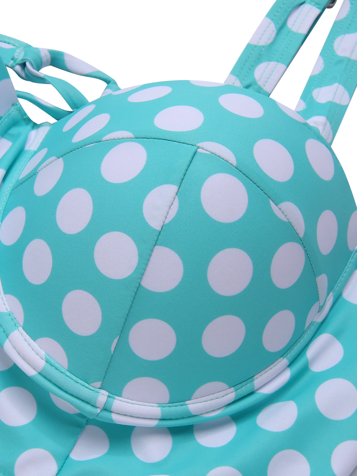 [Übergröße] 1930er Polka Dot Strapsen Badeanzug Set - Image 5
