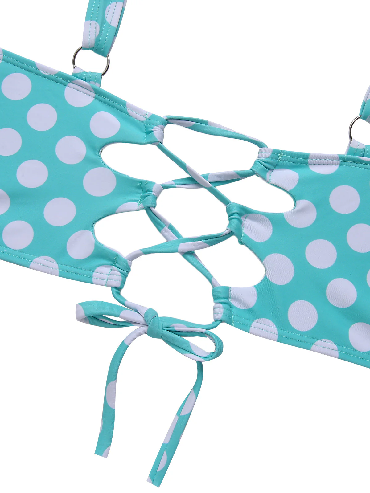 [Übergröße] 1930er Polka Dot Strapsen Badeanzug Set - Image 6