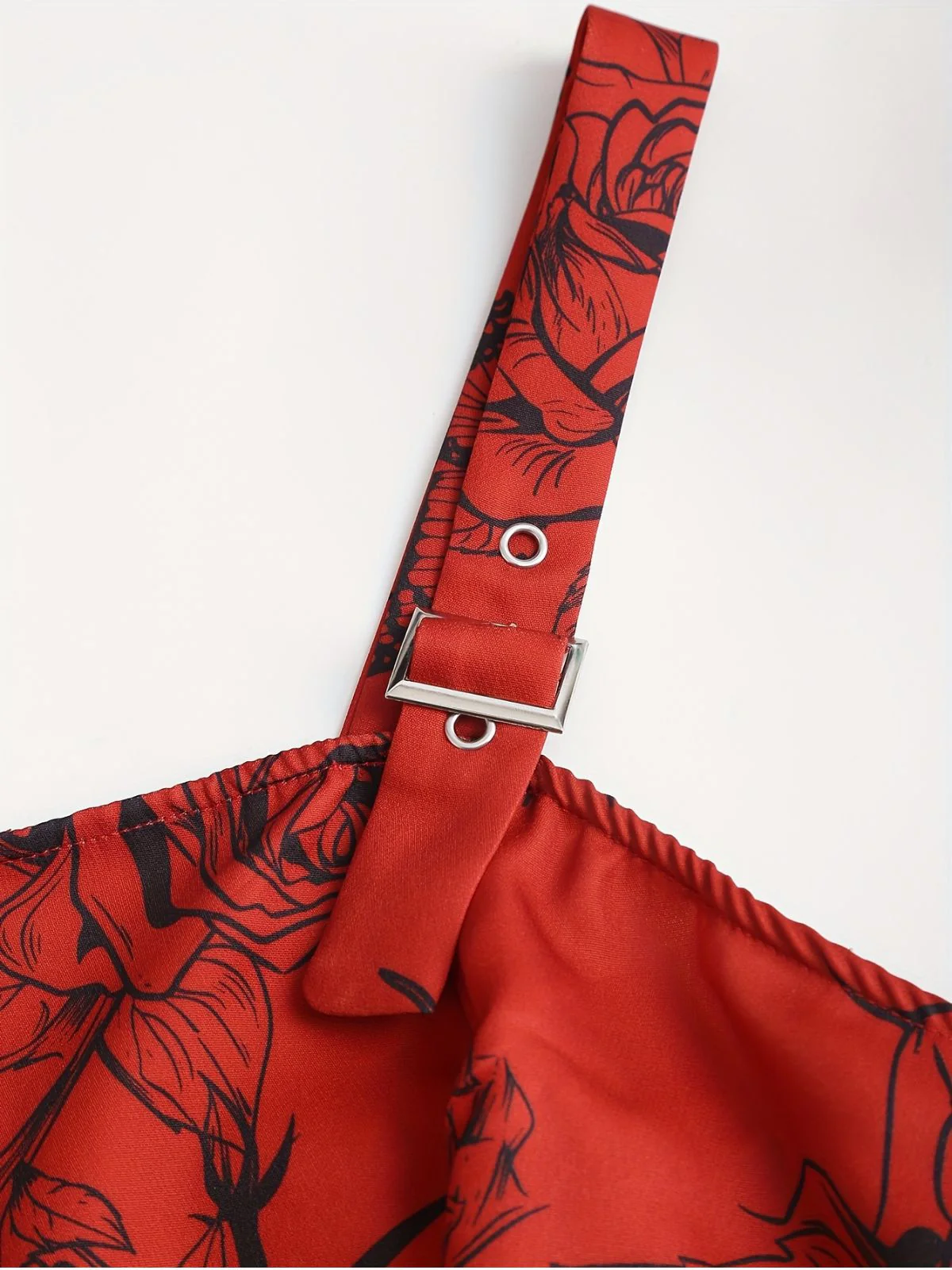[Übergröße] 1970er Rose Blumen Steampunk Reißverschluss Kleid - Image 6