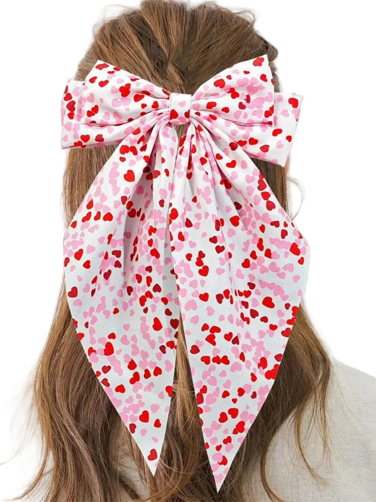 Valentinstag Herz Druck Bogen Haarspange - Image 3