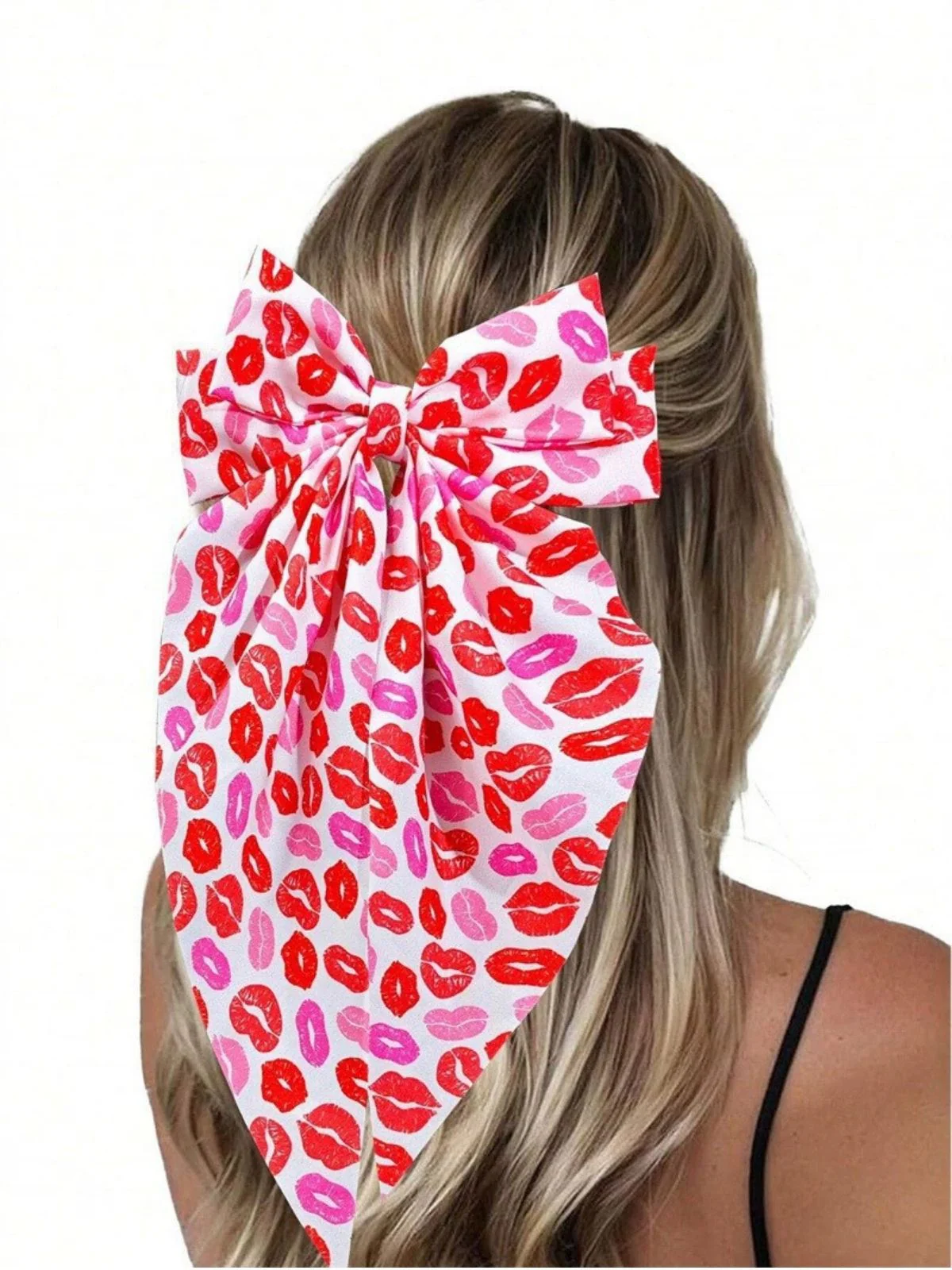Valentinstag Herz Druck Bogen Haarspange - Image 7