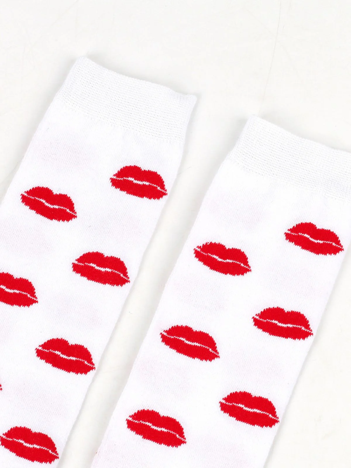 Valentinstag Herz Lippe Hohe Socken - Image 4