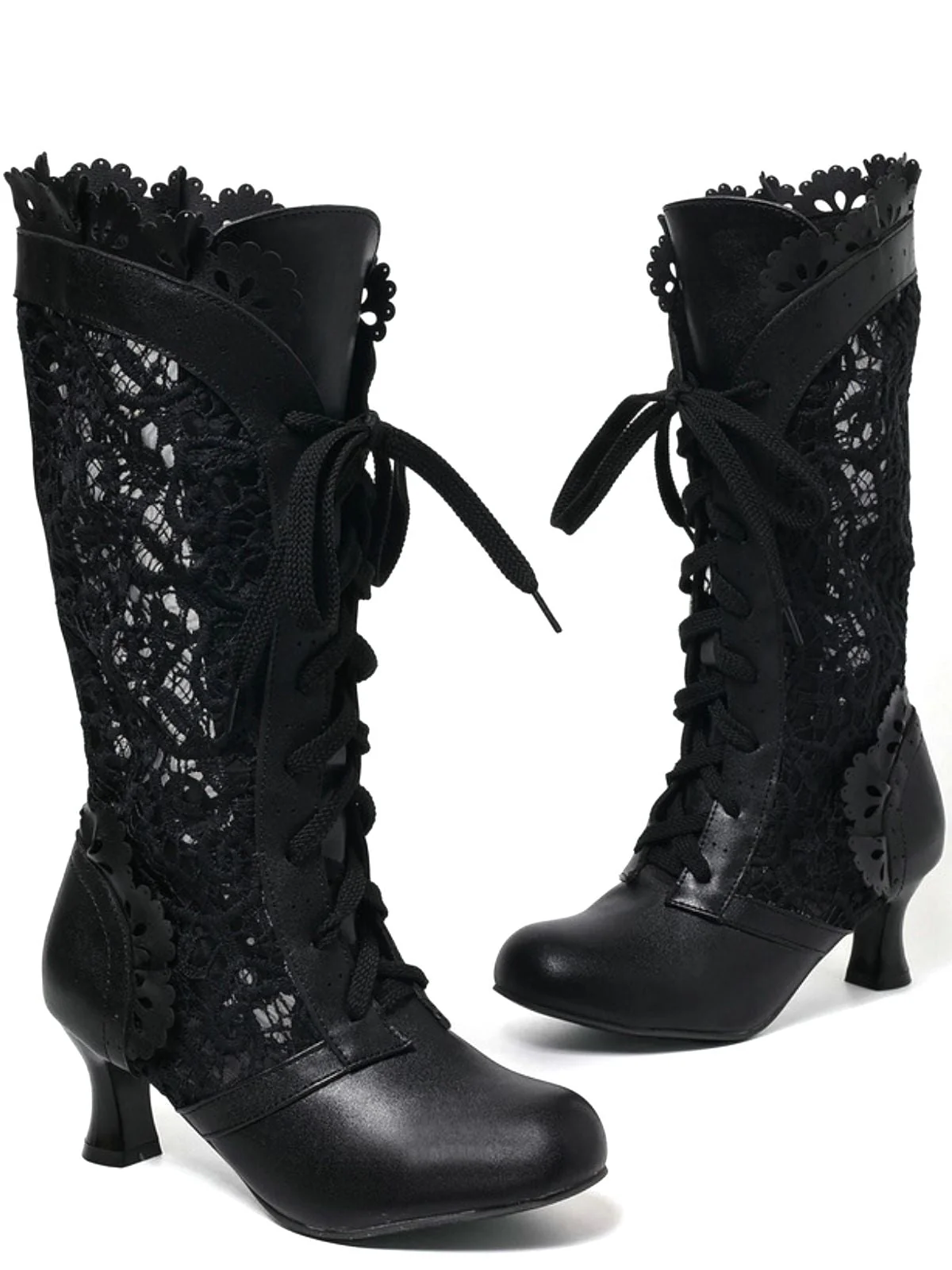 Viktorianisch Stil Spitze Kätzchen Stiefel - Image 2
