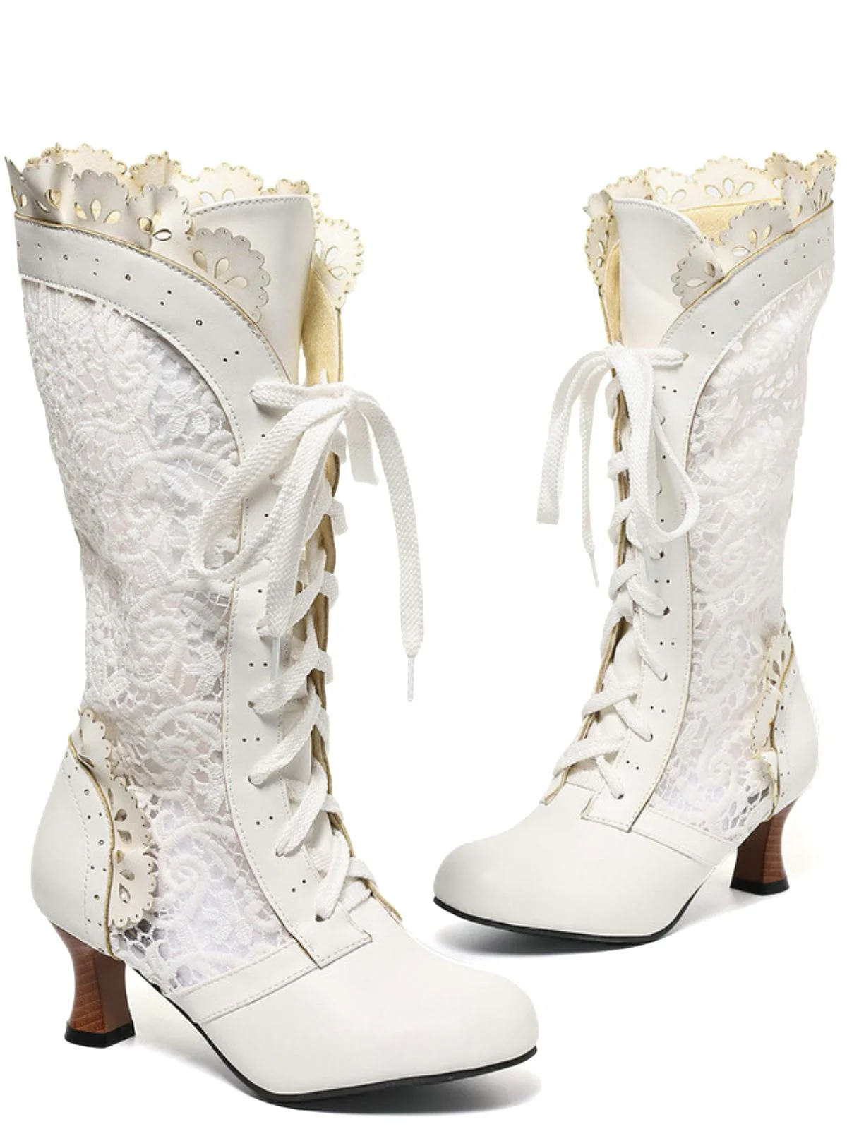 Viktorianisch Stil Spitze Kätzchen Stiefel - Image 4