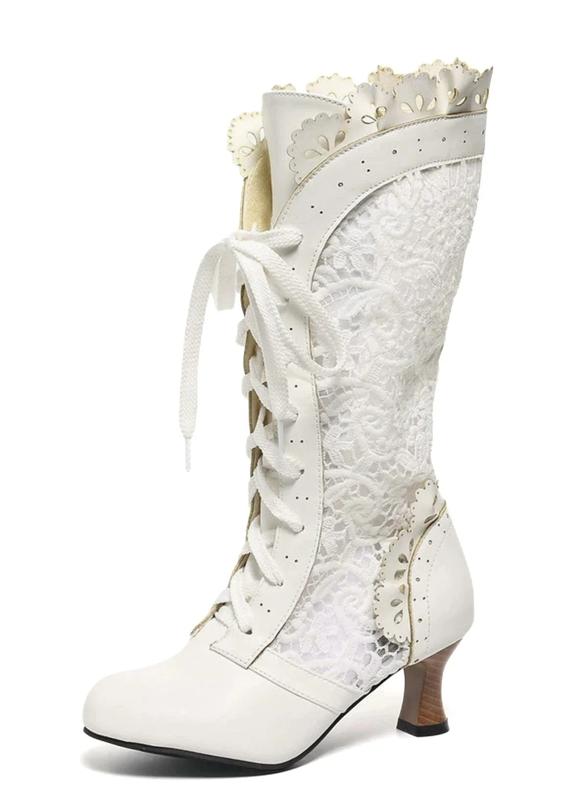 Viktorianisch Stil Spitze Kätzchen Stiefel - Image 5