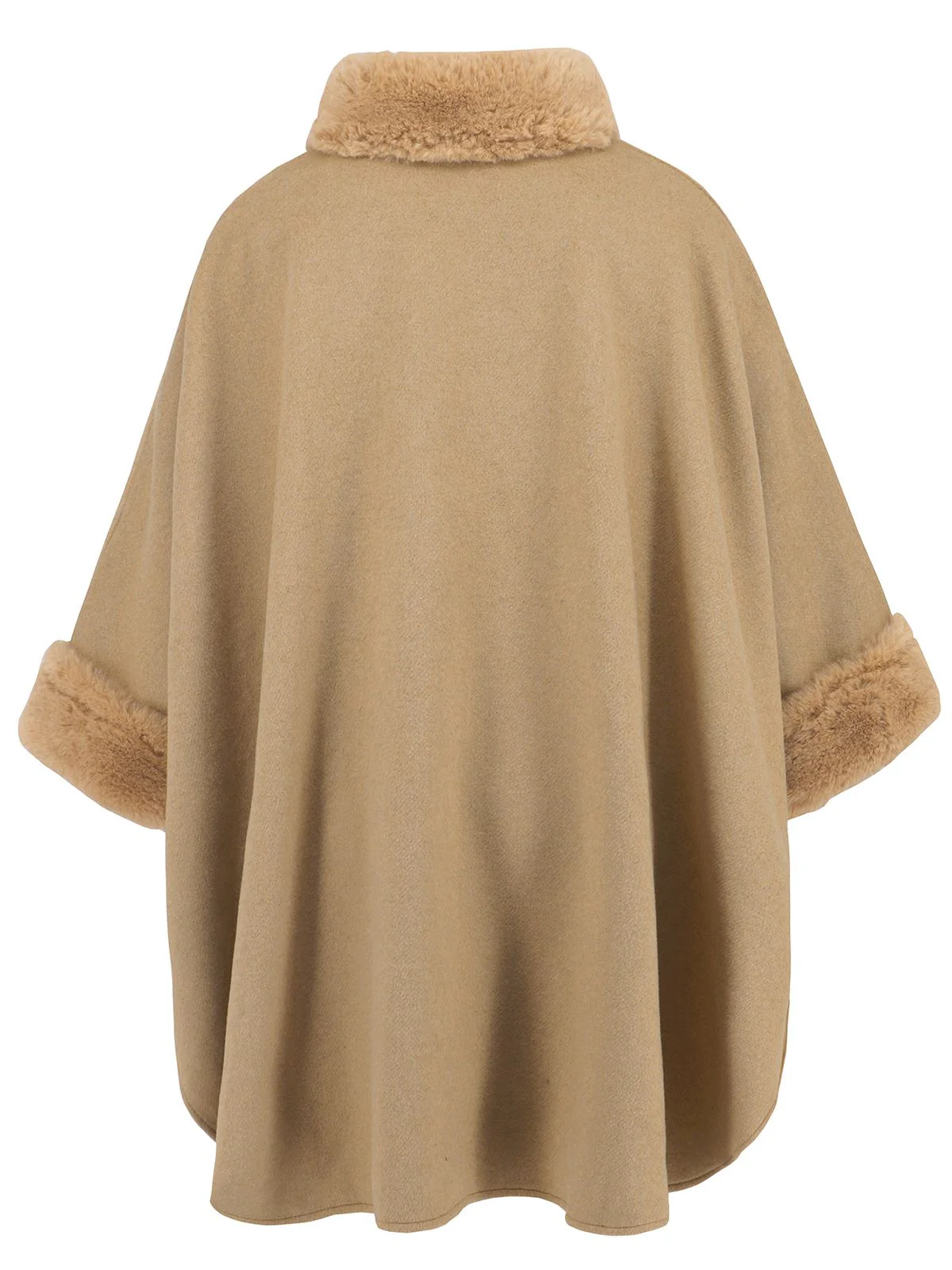 Vintage 1950er Kunstpelz Cloak Mantel - Image 3
