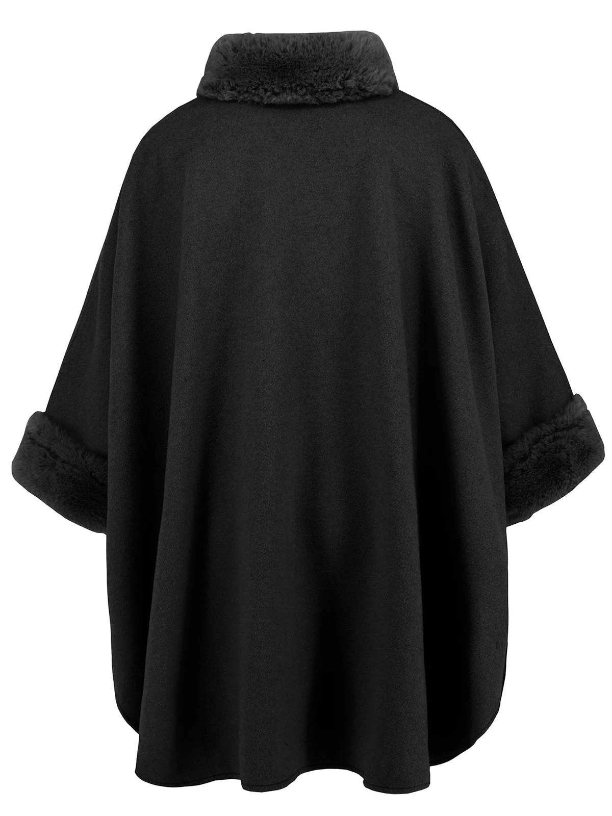 Vintage 1950er Kunstpelz Cloak Mantel - Image 5
