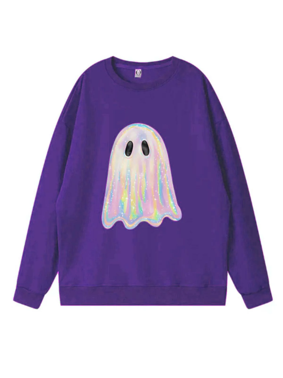 Vintage 1980er Halloween Geist Kürbis Sweatshirt - Image 2
