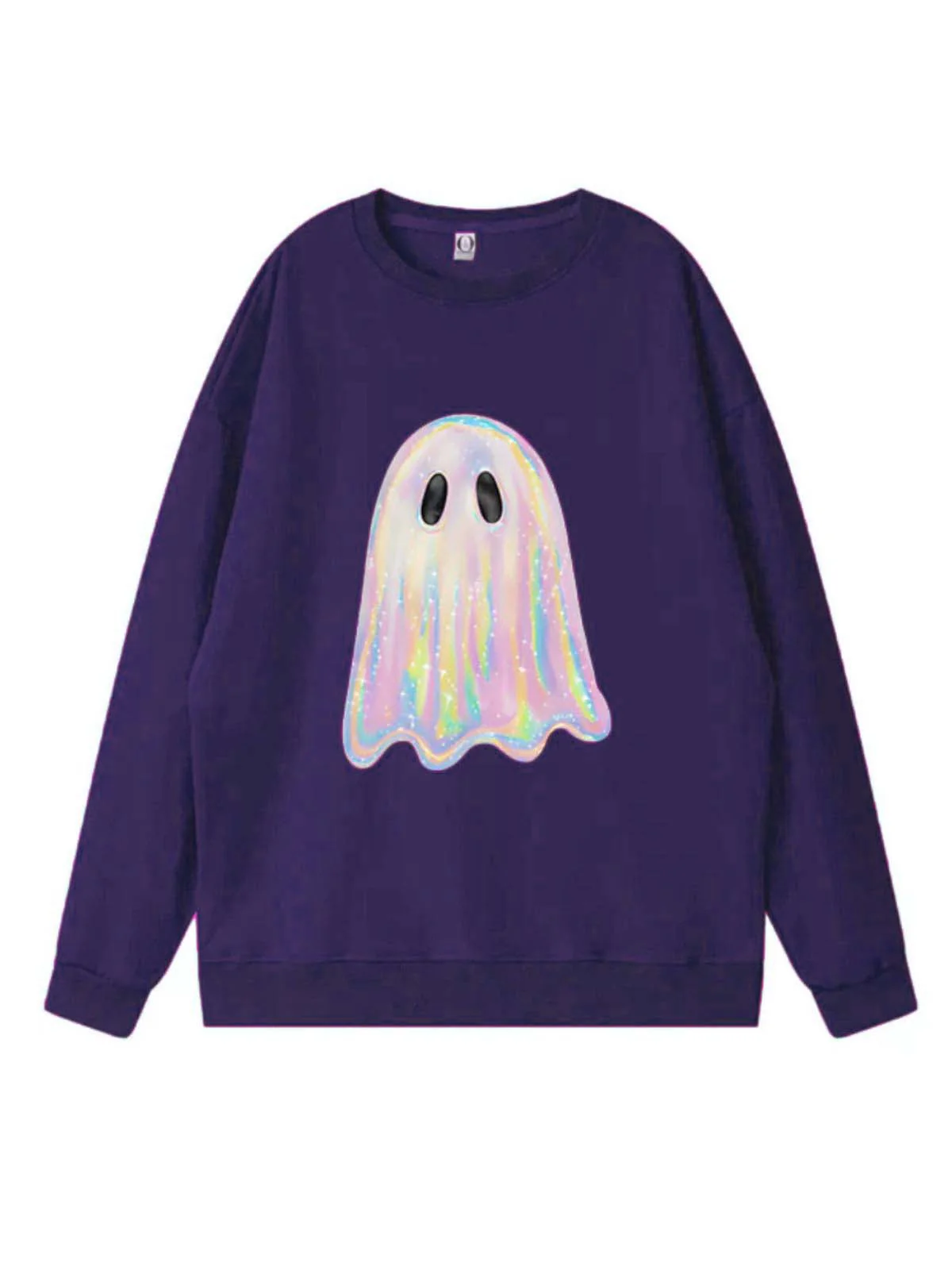 Vintage 1980er Halloween Geist Kürbis Sweatshirt - Image 3