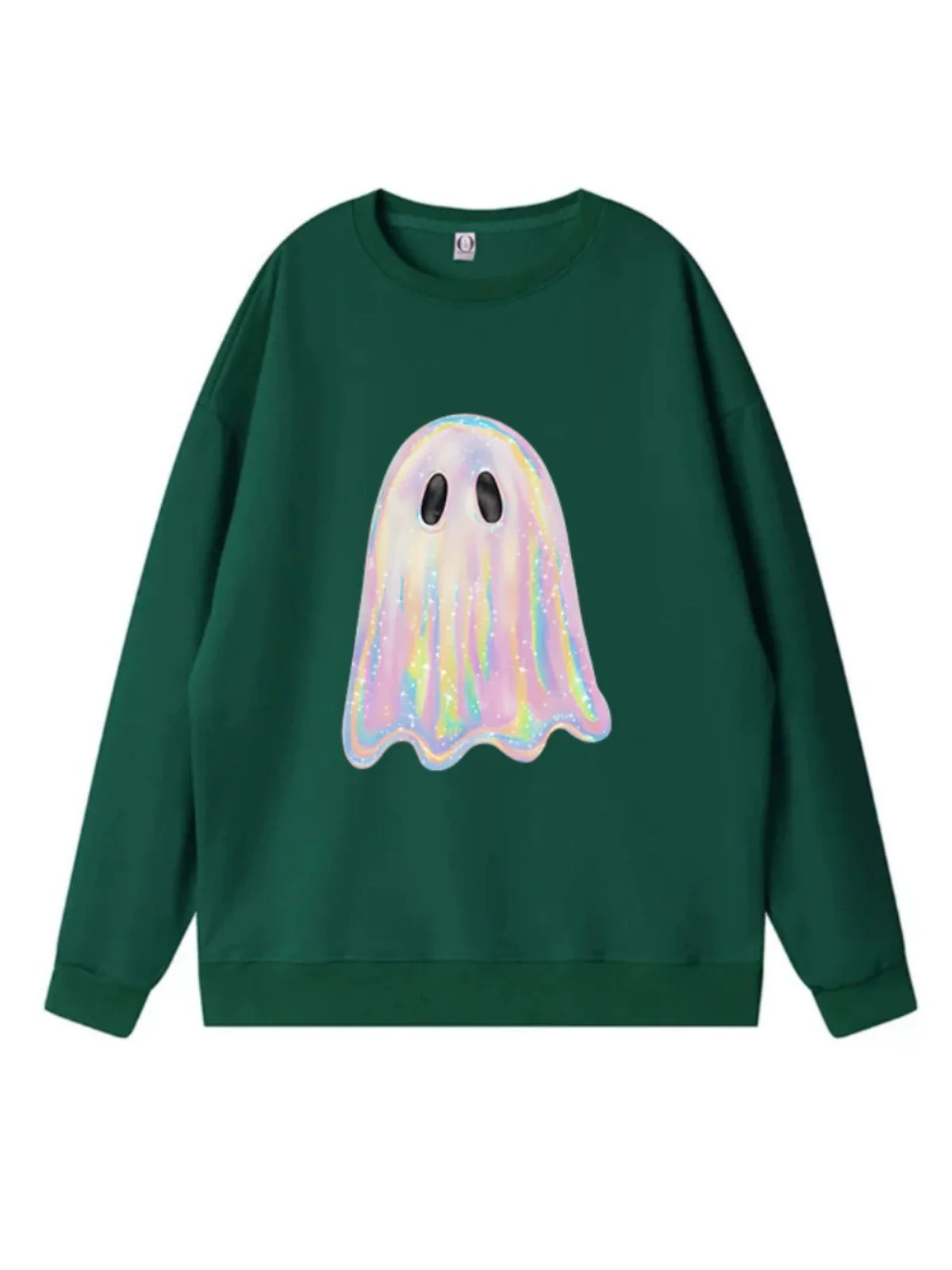 Vintage 1980er Halloween Geist Kürbis Sweatshirt - Image 4