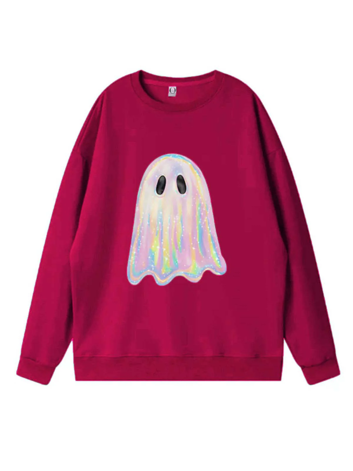 Vintage 1980er Halloween Geist Kürbis Sweatshirt - Image 7