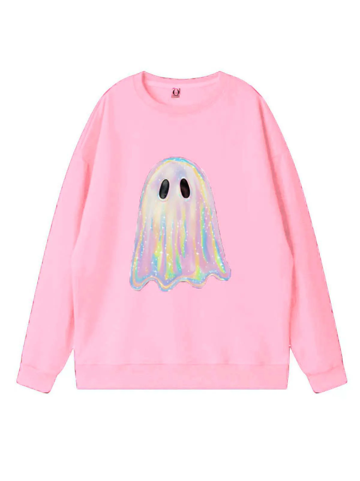 Vintage 1980er Halloween Geist Kürbis Sweatshirt - Image 8