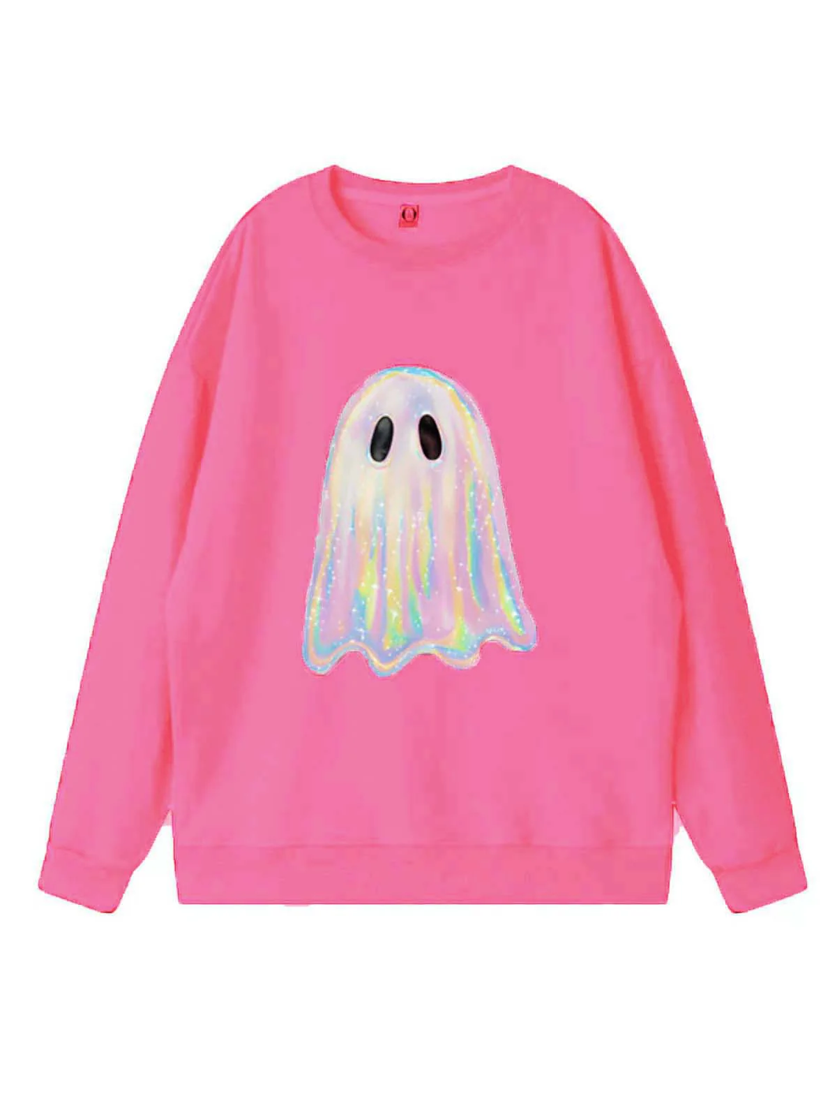 Vintage 1980er Halloween Geist Kürbis Sweatshirt - Image 9