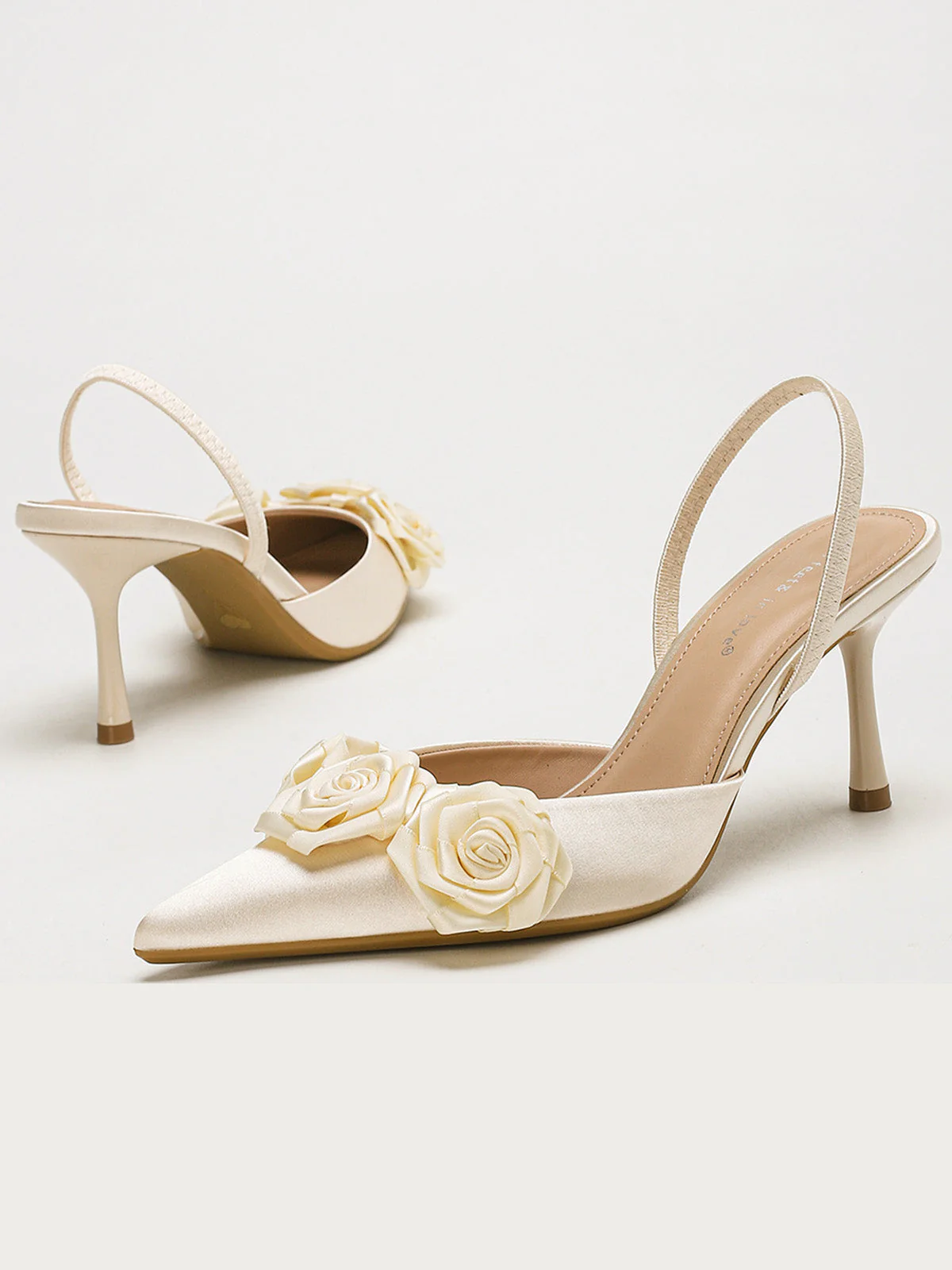 Vintage 3D Rose Spitz High Heel Pumps - Image 10