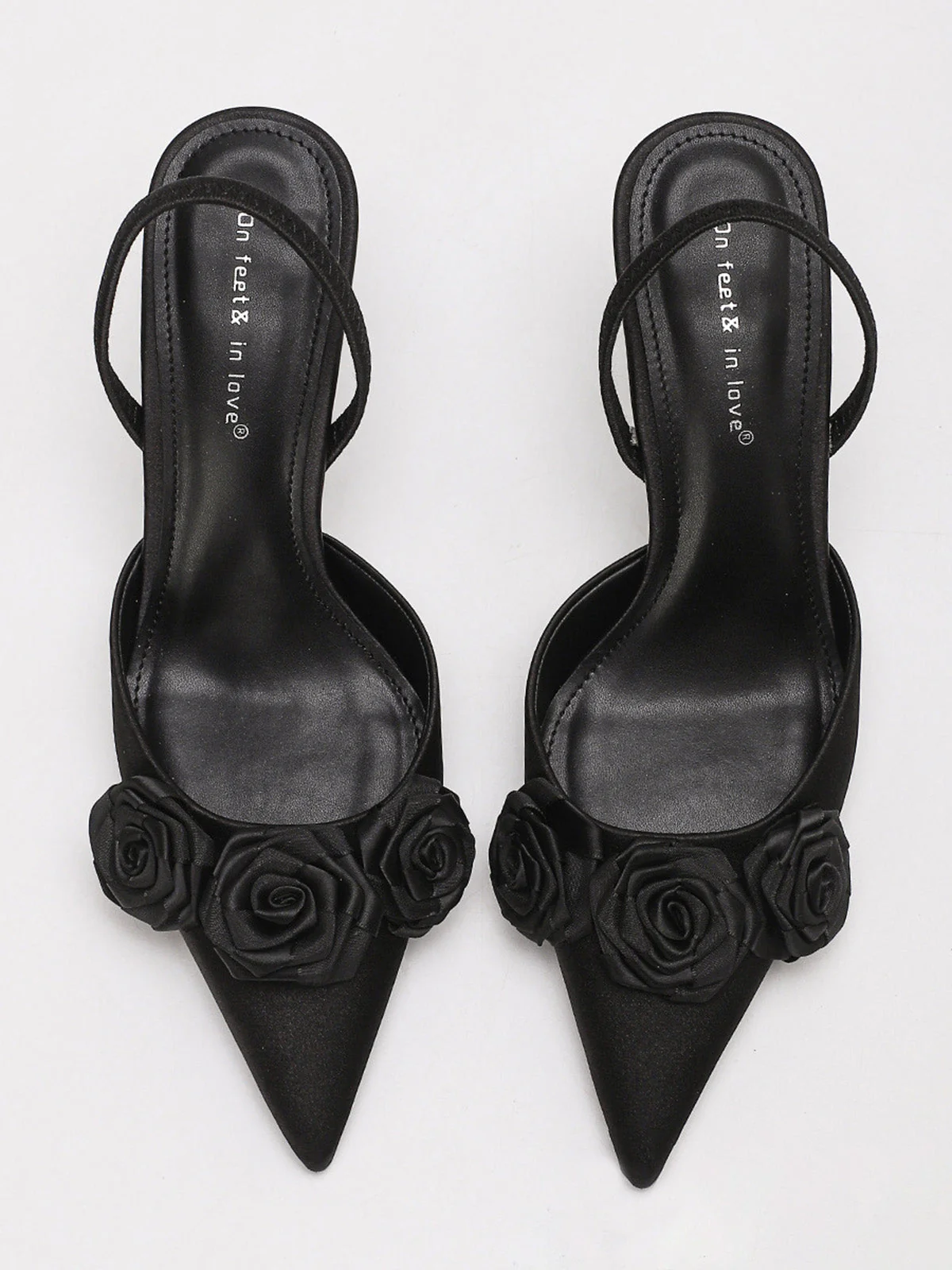 Vintage 3D Rose Spitz High Heel Pumps - Image 4