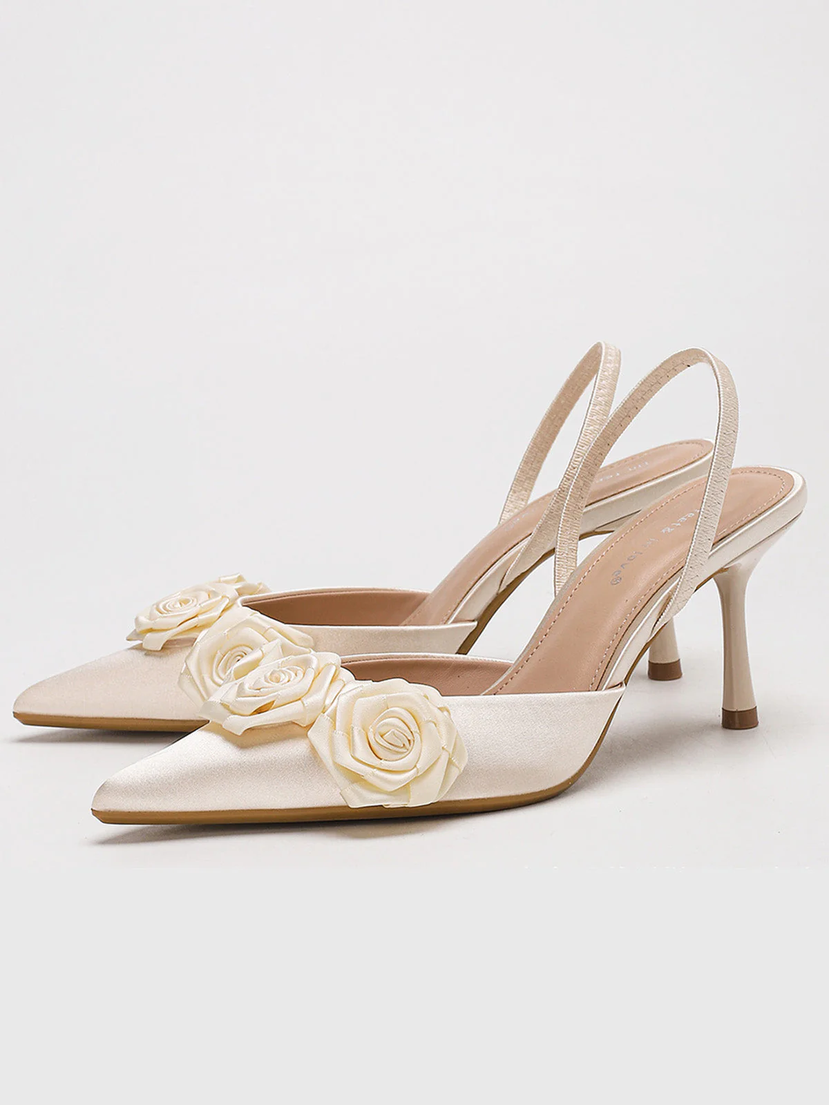 Vintage 3D Rose Spitz High Heel Pumps - Image 6