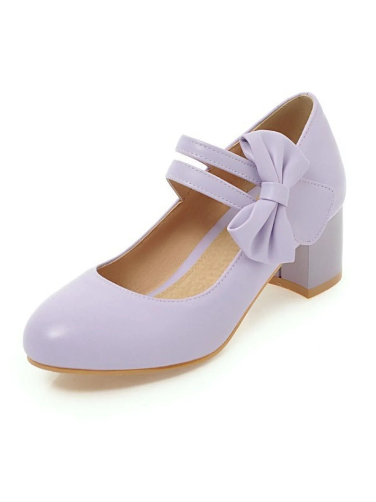 Vintage Bogen Runder-Spitze Kegelabsatz Schuhe - Image 3