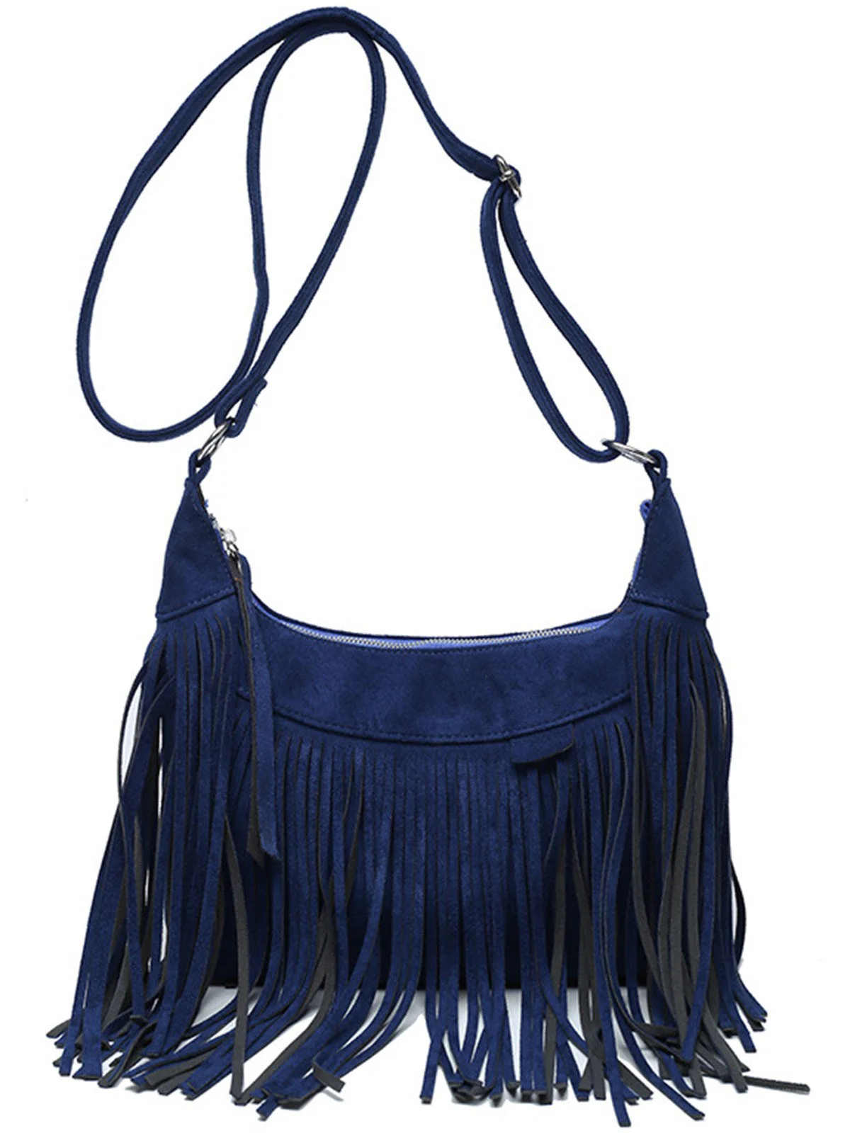 Vintage Boho Quaste Suede Umhängetasche - Image 4