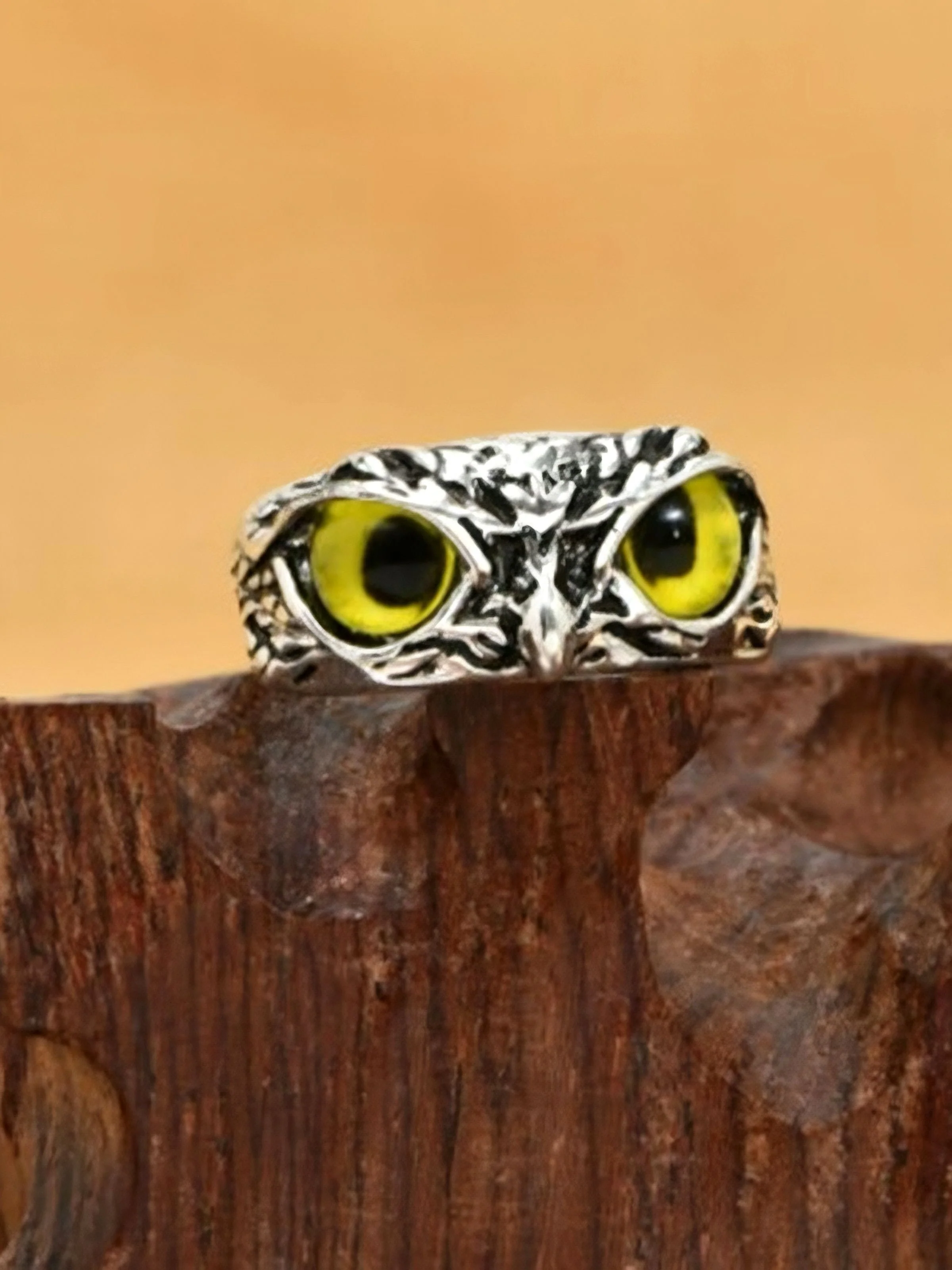 Vintage Böser Blick Eule Ring - Image 2