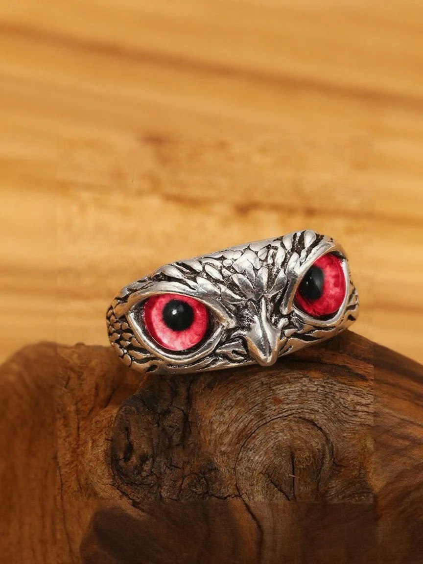 Vintage Böser Blick Eule Ring - Image 3